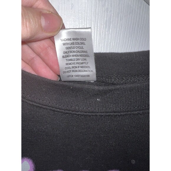 Disney Villains Characters Mood Sweatshirt Junior Womens XL Black Pullover - Picture 5 of 7